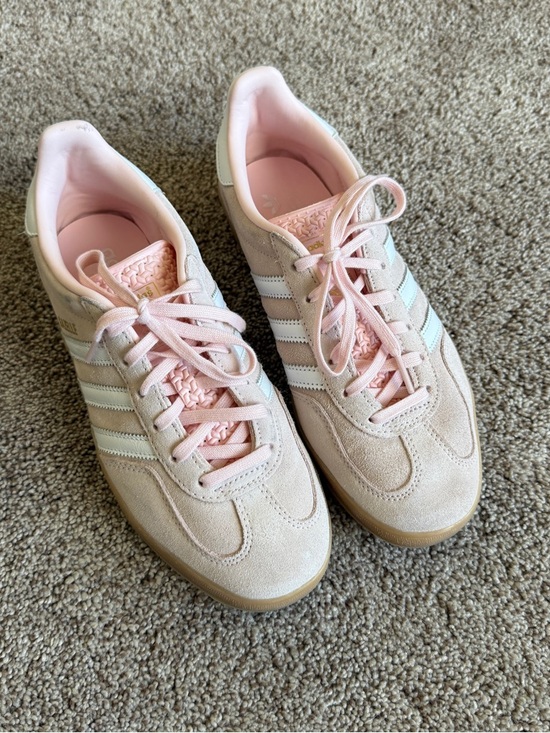adidas Gazelle Light Pink Suede Sneakers Size 7.5-8 - Picture 2 of 9